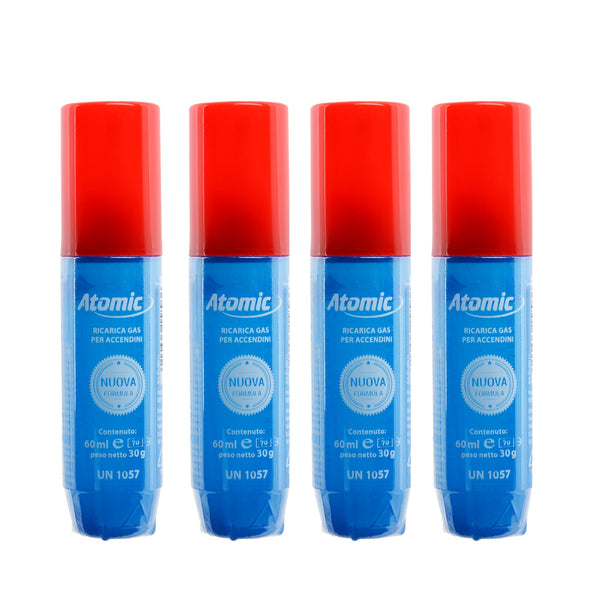 4x Atomic Pocket Lighter Gas (60 ml)