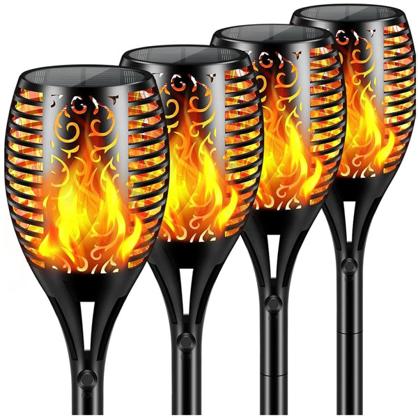 Solar Garden Torches (set of 4)