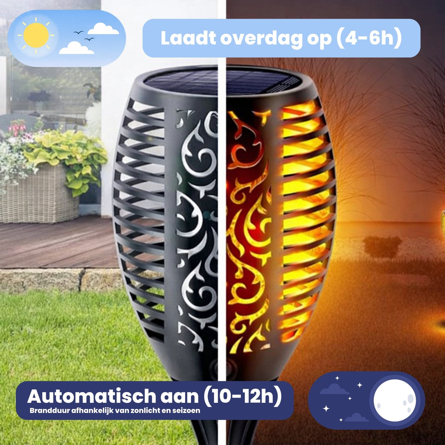 PyroProducts® LED Solar Tuinfakkels - PyroProducts