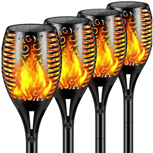 Solar Garden Torches (set of 4)