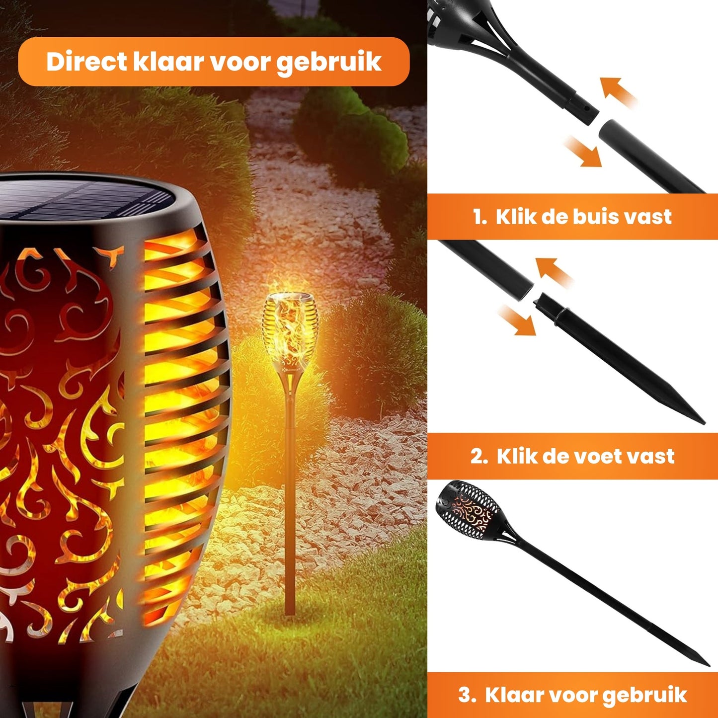 PyroProducts® LED Solar Tuinfakkels - PyroProducts