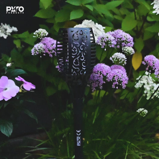 PyroProducts® LED Solar Garden Torches